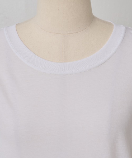 BEARDSLEY（ビアズリー）の「強撚Tシャツ（Tシャツ/カットソー・レディース・ホワイト/ブラック・FREE）」の20枚目の写真