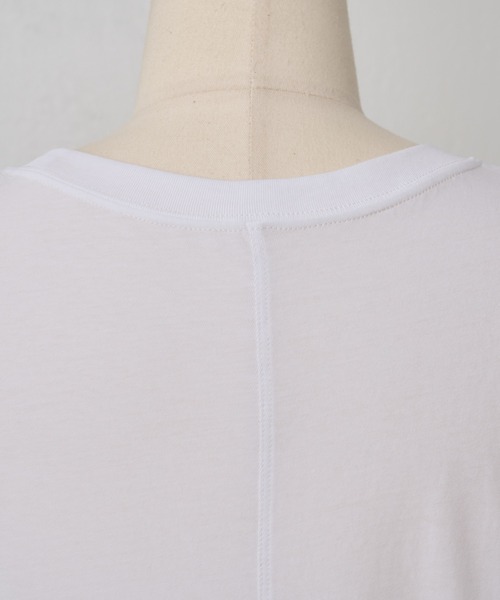 BEARDSLEY（ビアズリー）の「強撚Tシャツ（Tシャツ/カットソー・レディース・ホワイト/ブラック・FREE）」の21枚目の写真