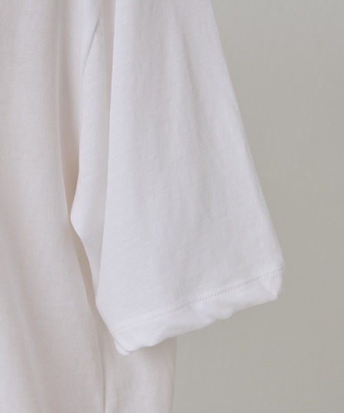 BEARDSLEY（ビアズリー）の「強撚Tシャツ（Tシャツ/カットソー・レディース・ホワイト/ブラック・FREE）」の22枚目の写真