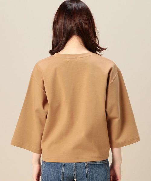 BEAUTY&YOUTH UNITED ARROWS（ビューティーアンドユースユナイテッドアローズ）の「BY コットンポンチ 6分袖プルオーバー◆（Tシャツ/カットソー・レディース・ホワイト/ブラック/ベージュ/オリーブ・フリー）」の5枚目の写真