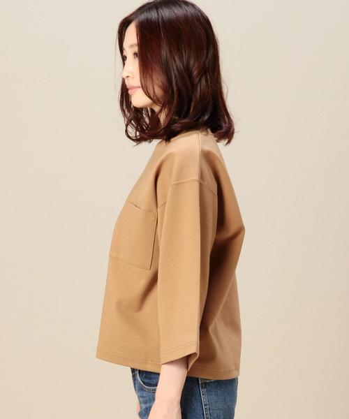 BEAUTY&YOUTH UNITED ARROWS(ビューティーアンドユースユナイテッドアローズ)の「BY コットンポンチ 6分袖プルオーバー◆(Tシャツ/カットソー・レディース・ホワイト/ブラック/ベージュ/オリーブ・フリー)」の13枚目の写真