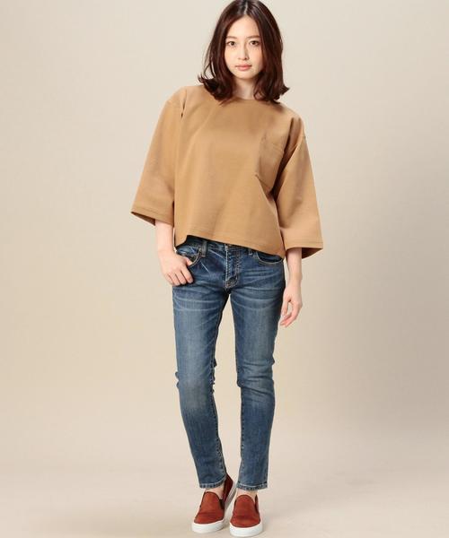 BEAUTY&YOUTH UNITED ARROWS(ビューティーアンドユースユナイテッドアローズ)の「BY コットンポンチ 6分袖プルオーバー◆(Tシャツ/カットソー・レディース・ホワイト/ブラック/ベージュ/オリーブ・フリー)」の14枚目の写真