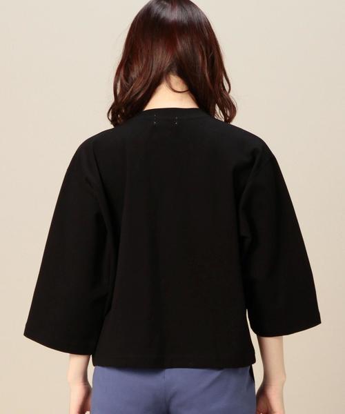 BEAUTY&YOUTH UNITED ARROWS（ビューティーアンドユースユナイテッドアローズ）の「BY コットンポンチ 6分袖プルオーバー◆（Tシャツ/カットソー・レディース・ホワイト/ブラック/ベージュ/オリーブ・フリー）」の9枚目の写真