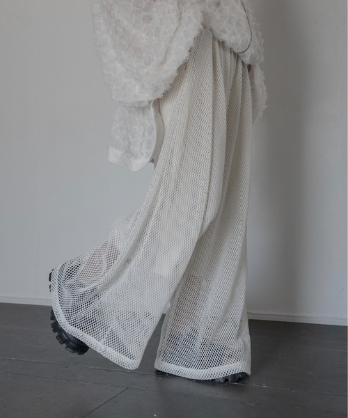 Utusiyo(ウツシヨ)の「mesh pants 粗(その他パンツ・メンズ・ブラック/ホワイト・FREE)」の5枚目の写真