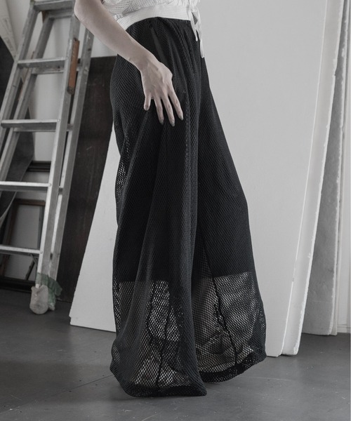Utusiyo(ウツシヨ)の「mesh pants 粗(その他パンツ・メンズ・ブラック/ホワイト・FREE)」の3枚目の写真