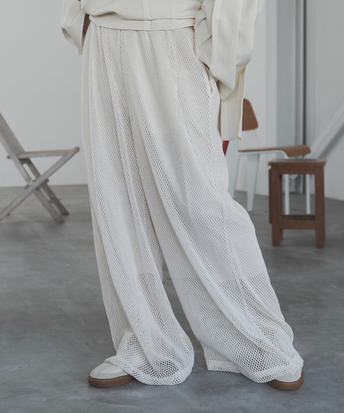 Utusiyo(ウツシヨ)の「mesh pants 粗(その他パンツ・メンズ・ブラック/ホワイト・FREE)」の8枚目の写真