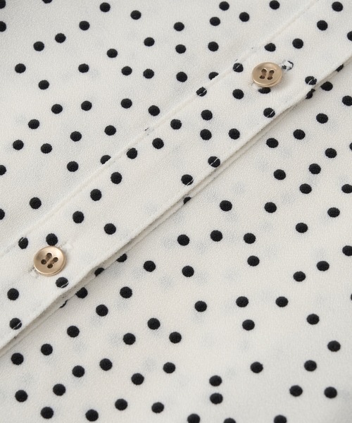La boutique BonBon（ラブティックボンボン）の「【miki監修】ドットプリントマーメイドワンピース（ワンピース・レディース・オフホワイト/ブラック・36/38）」の9枚目の写真