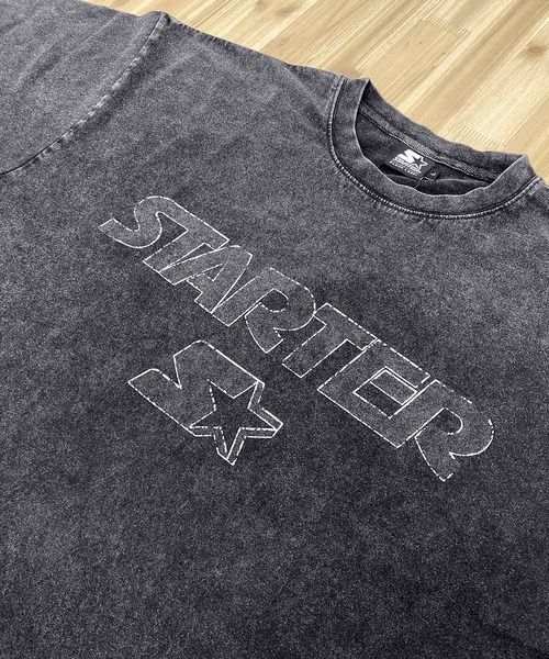 STARTER（スターター）の「ケミカル加工　天竺プリント半TEE（Tシャツ/カットソー・メンズ・ブラック系2/ブラック系1/ブラック系3・M/XL/L）」の9枚目の写真