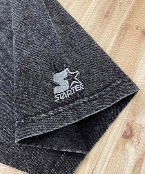 STARTER（スターター）の「ケミカル加工　天竺プリント半TEE（Tシャツ/カットソー・メンズ・ブラック系2/ブラック系1/ブラック系3・M/XL/L）」の10枚目の写真