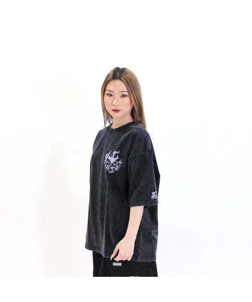 STARTER（スターター）の「ケミカル加工　天竺プリント半TEE（Tシャツ/カットソー・メンズ・ブラック系2/ブラック系1/ブラック系3・M/XL/L）」の11枚目の写真