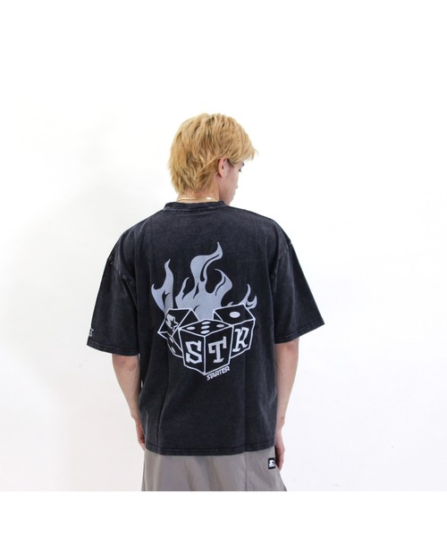 STARTER（スターター）の「ケミカル加工　天竺プリント半TEE（Tシャツ/カットソー・メンズ・ブラック系2/ブラック系1/ブラック系3・M/XL/L）」の14枚目の写真