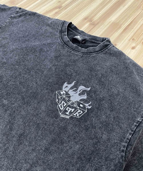 STARTER（スターター）の「ケミカル加工　天竺プリント半TEE（Tシャツ/カットソー・メンズ・ブラック系2/ブラック系1/ブラック系3・M/XL/L）」の17枚目の写真