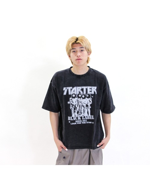 STARTER（スターター）の「ケミカル加工　天竺プリント半TEE（Tシャツ/カットソー・メンズ・ブラック系2/ブラック系1/ブラック系3・M/XL/L）」の21枚目の写真