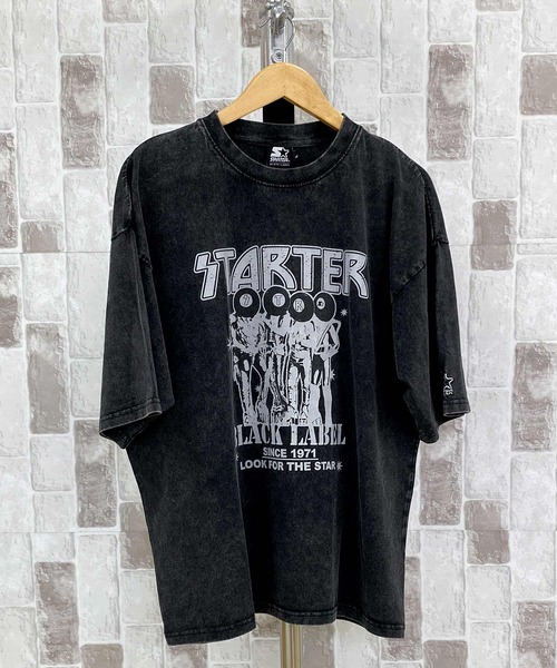 STARTER（スターター）の「ケミカル加工　天竺プリント半TEE（Tシャツ/カットソー・メンズ・ブラック系2/ブラック系1/ブラック系3・M/XL/L）」の22枚目の写真
