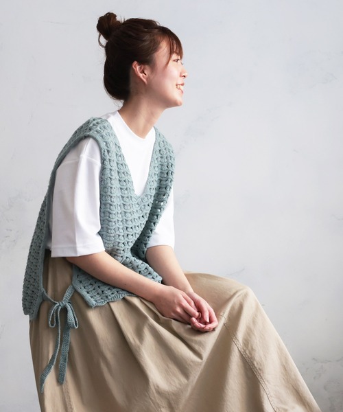 soulberry（ソウルベリー）の「かぎ針編みのベスト（ベスト）」 - WEAR