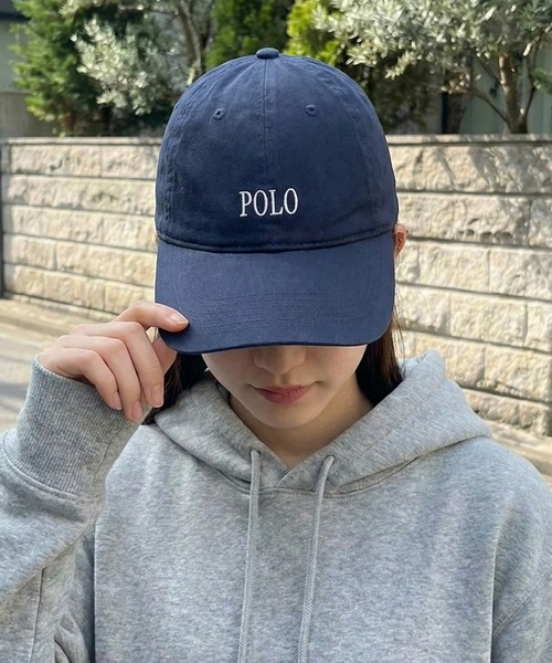 POLO BCS(ポロ ビーシーエス)の「【POLO BCS】POLO embroidery law cap クラシカルポロ刺繍ベースボールキャップ(キャップ・レディース・ホワイト/ブラック/ベージュ/ネイビー/グリーン/ブラウン/バーガンディー/ネイビー系2・FREE)」の7枚目の写真