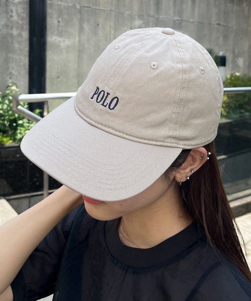 POLO BCS(ポロ ビーシーエス)の「【POLO BCS】POLO embroidery law cap クラシカルポロ刺繍ベースボールキャップ(キャップ・レディース・ホワイト/ブラック/ベージュ/ネイビー/グリーン/ブラウン/バーガンディー/ネイビー系2・FREE)」の4枚目の写真