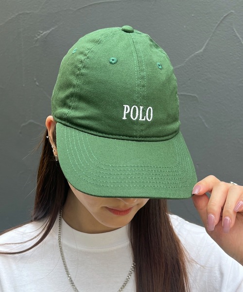 POLO BCS(ポロ ビーシーエス)の「【POLO BCS】POLO embroidery law cap クラシカルポロ刺繍ベースボールキャップ(キャップ・レディース・ホワイト/ブラック/ベージュ/ネイビー/グリーン/ブラウン/バーガンディー/ネイビー系2・FREE)」の5枚目の写真