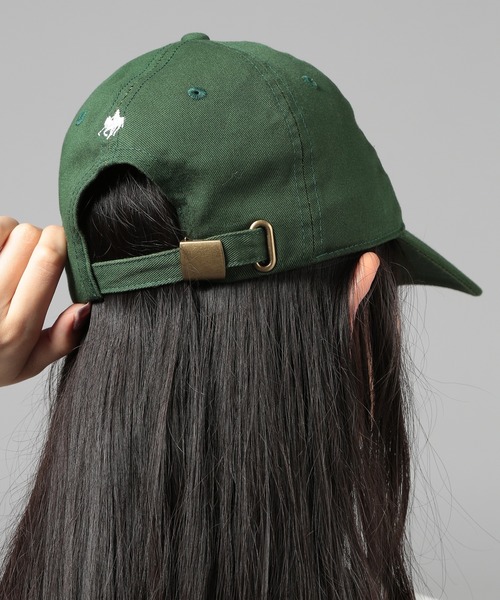 POLO BCS(ポロ ビーシーエス)の「【POLO BCS】POLO embroidery law cap クラシカルポロ刺繍ベースボールキャップ(キャップ・レディース・ホワイト/ブラック/ベージュ/ネイビー/グリーン/ブラウン/バーガンディー/ネイビー系2・FREE)」の10枚目の写真