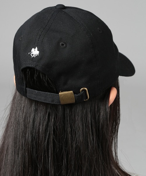 POLO BCS(ポロ ビーシーエス)の「【POLO BCS】POLO embroidery law cap クラシカルポロ刺繍ベースボールキャップ(キャップ・レディース・ホワイト/ブラック/ベージュ/ネイビー/グリーン/ブラウン/バーガンディー/ネイビー系2・FREE)」の12枚目の写真