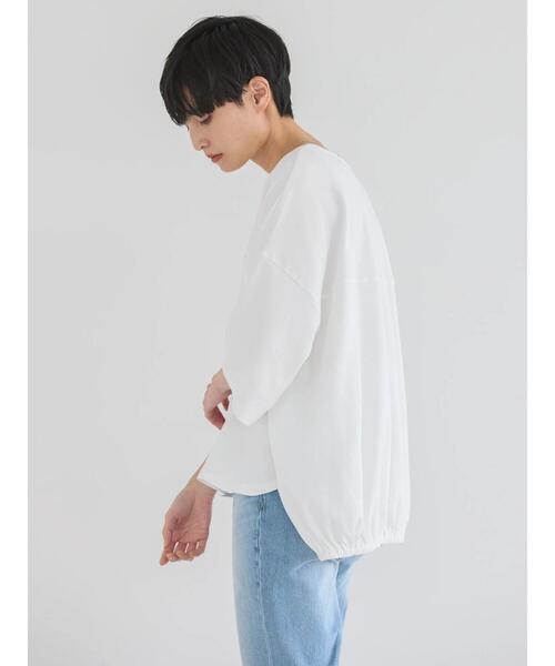 AMERICAN HOLIC(アメリカンホリック)の「バックギャザーロゴカットプルオーバー(Tシャツ/カットソー・レディース・ブラック/オフホワイト・M/L)」の12枚目の写真