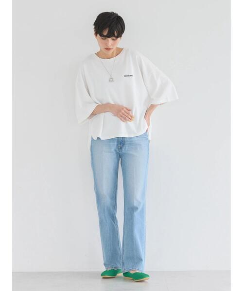 AMERICAN HOLIC(アメリカンホリック)の「バックギャザーロゴカットプルオーバー(Tシャツ/カットソー・レディース・ブラック/オフホワイト・M/L)」の14枚目の写真