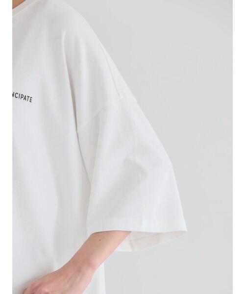 AMERICAN HOLIC(アメリカンホリック)の「バックギャザーロゴカットプルオーバー(Tシャツ/カットソー・レディース・ブラック/オフホワイト・M/L)」の17枚目の写真