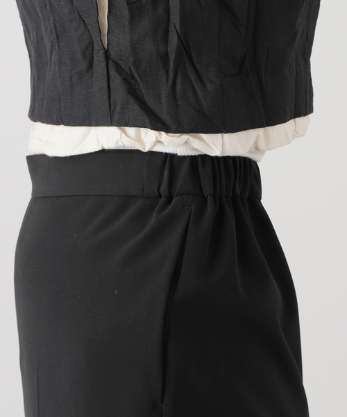 Charles Chaton（シャルルシャトン）の「cropped blouse │ pillings（シャツ/ブラウス・レディース・ブラック/ベージュ・FREE）」の4枚目の写真