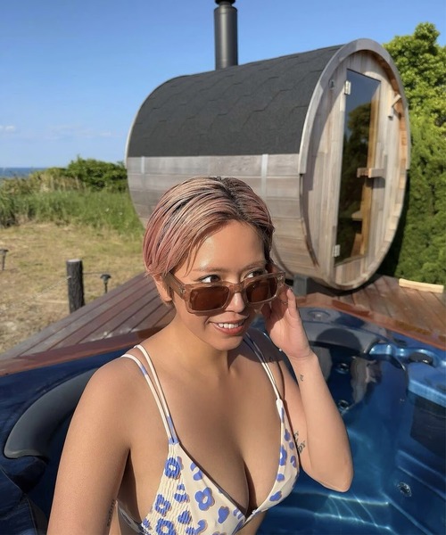 FLEX(フレックス)の「box square 2 sunglasses / ボックススクエア サングラス(サングラス・レディース・ブラック系2/ブラウン/ベージュ/ブラック系1/ブラック・FREE)」の19枚目の写真