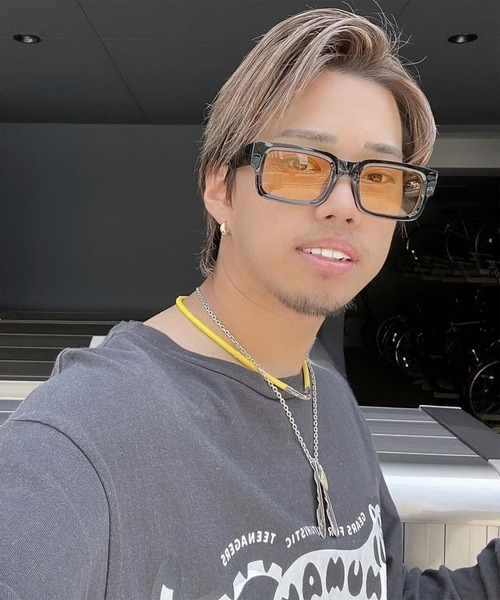 FLEX(フレックス)の「box square 2 sunglasses / ボックススクエア サングラス(サングラス・レディース・ブラック系2/ブラウン/ベージュ/ブラック系1/ブラック・FREE)」の8枚目の写真