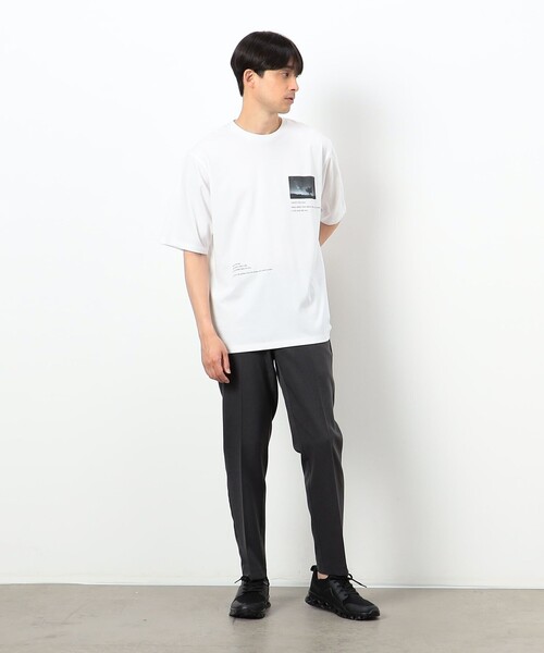 COMME CA ISM(コムサイズム)の「【接触冷感機能】 Feel-Cool フォト&メッセージTシャツ 「Starry sky」(Tシャツ/カットソー・メンズ・ホワイト・M/L)」の12枚目の写真