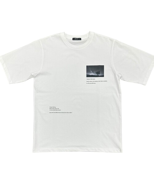 COMME CA ISM(コムサイズム)の「【接触冷感機能】 Feel-Cool フォト&メッセージTシャツ 「Starry sky」(Tシャツ/カットソー・メンズ・ホワイト・M/L)」の4枚目の写真
