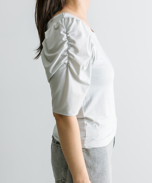 OLIVE des OLIVE(オリーブデオリーブ)の「ベーシックシアインナー 1041060750(Tシャツ/カットソー・レディース・ブラック/シルバー/オフホワイト/チャコールグレー・FREE)」の18枚目の写真