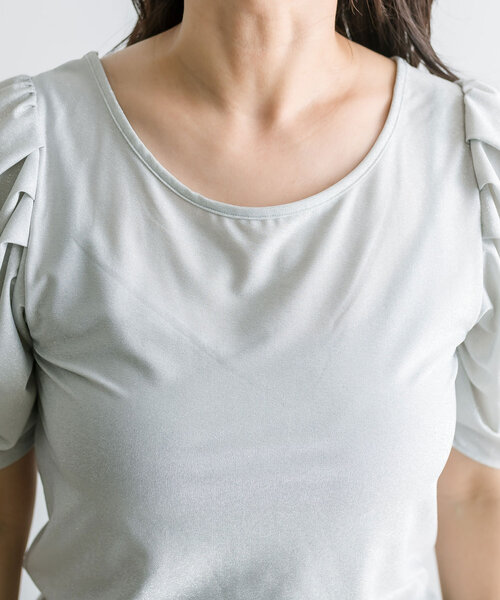 OLIVE des OLIVE(オリーブデオリーブ)の「ベーシックシアインナー 1041060750(Tシャツ/カットソー・レディース・ブラック/シルバー/オフホワイト/チャコールグレー・FREE)」の21枚目の写真