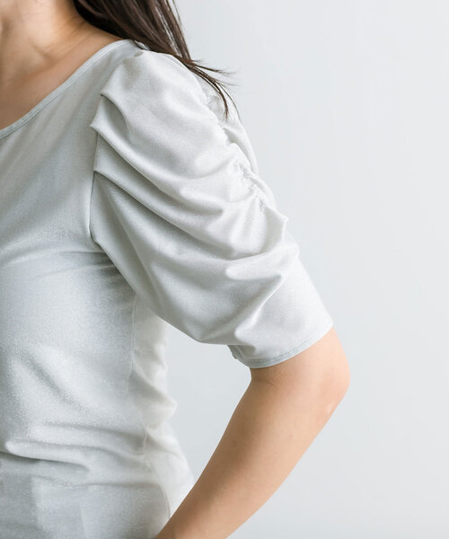 OLIVE des OLIVE(オリーブデオリーブ)の「ベーシックシアインナー 1041060750(Tシャツ/カットソー・レディース・ブラック/シルバー/オフホワイト/チャコールグレー・FREE)」の22枚目の写真