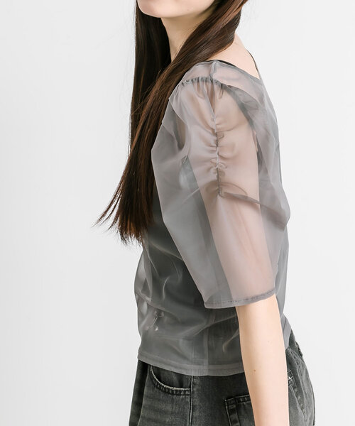 OLIVE des OLIVE(オリーブデオリーブ)の「ベーシックシアインナー 1041060750(Tシャツ/カットソー・レディース・ブラック/シルバー/オフホワイト/チャコールグレー・FREE)」の12枚目の写真