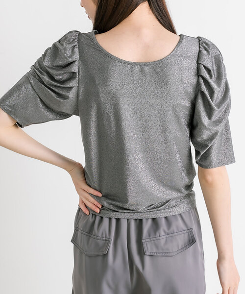 OLIVE des OLIVE(オリーブデオリーブ)の「ベーシックシアインナー 1041060750(Tシャツ/カットソー・レディース・ブラック/シルバー/オフホワイト/チャコールグレー・FREE)」の16枚目の写真