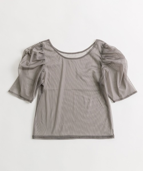 OLIVE des OLIVE(オリーブデオリーブ)の「ベーシックシアインナー 1041060750(Tシャツ/カットソー・レディース・ブラック/シルバー/オフホワイト/チャコールグレー・FREE)」の7枚目の写真