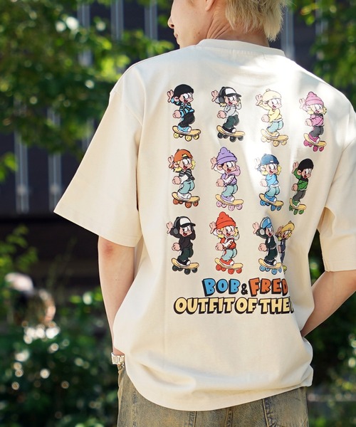 1111clothing(ワンフォークロージング)の「【unisex】NEW JACK アソート Tシャツ / ビッグシルエットTシャツ オーバーサイズ メンズ レディース(Tシャツ/カットソー・メンズ・ブラック系2/オレンジ系1/オレンジ系4/ブラック系3/ブラック系4/ホワイト系1/ホワイト系2/ホワイト系3/ホワイト系4/ブラック系1/パープル系2/パープル系3・ONESIZE(M))」の5枚目の写真