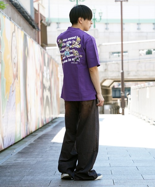 1111clothing(ワンフォークロージング)の「【unisex】NEW JACK アソート Tシャツ / ビッグシルエットTシャツ オーバーサイズ メンズ レディース(Tシャツ/カットソー・メンズ・ブラック系2/オレンジ系1/オレンジ系4/ブラック系3/ブラック系4/ホワイト系1/ホワイト系2/ホワイト系3/ホワイト系4/ブラック系1/パープル系2/パープル系3・ONESIZE(M))」の17枚目の写真