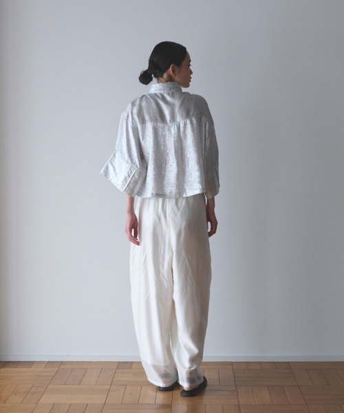 AIC.(エーアイシー)の「シアースリータックカーブシルエットパンツ(その他パンツ・レディース・ブラック/グレイッシュブルー/オフホワイト・FREE)」の22枚目の写真