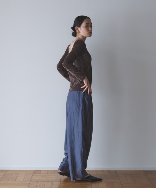 AIC.（エーアイシー）の「シアースリータックカーブシルエットパンツ（その他パンツ・レディース・ブラック/グレイッシュブルー/オフホワイト・FREE）」の14枚目の写真