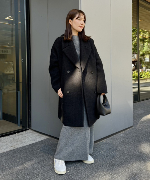 プラージュ チェスターコート Plage」 チェスターコート 38 ブラック