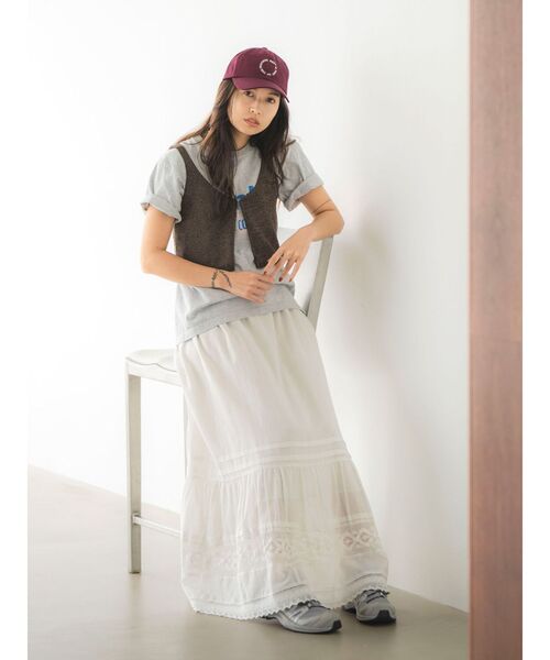 Ungrid（アングリッド）の「ニットビスチェ（ベスト・レディース・ブラウン/ピンク/アイボリー・FREE）」の5枚目の写真