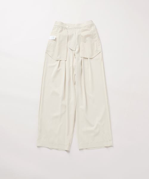 Plage Georgette Tuckパンツ 34 セール】Georgette Tuck パンツ（スラックス）｜Plage