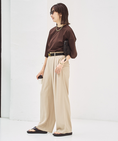 セール】Georgette Tuck パンツ（スラックス）｜Plage（プラージュ）の