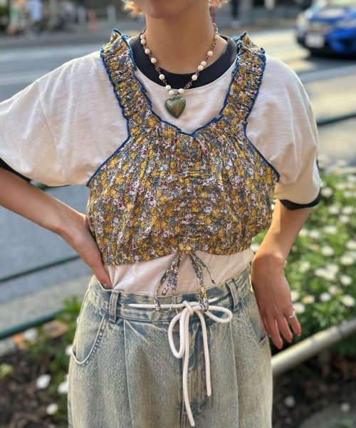 CIAOPANIC（チャオパニック）の「INDIA花柄ビスチェ（キャミソール