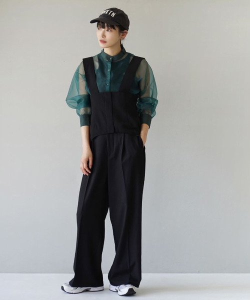 zootie（ズーティー）の「オーガンジー リボンシアーブラウス（シャツ/ブラウス・レディース・ベージュ/グリーン・M）」の21枚目の写真