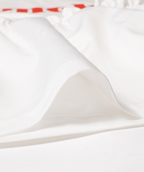 coca(coca)(コカ)の「キッズ ドッキングフリルロゴTシャツ(Tシャツ/カットソー・キッズ・ホワイト/ブラック・120/130/140/150)」の16枚目の写真