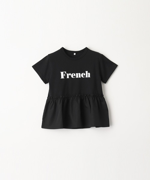 coca(coca)(コカ)の「キッズ ドッキングフリルロゴTシャツ(Tシャツ/カットソー・キッズ・ホワイト/ブラック・120/130/140/150)」の19枚目の写真